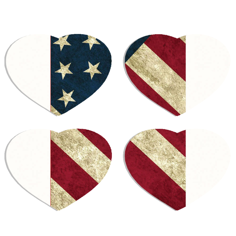 Магнитные фотопазлы Сердце 50 на 50 набор 4 штуки USA