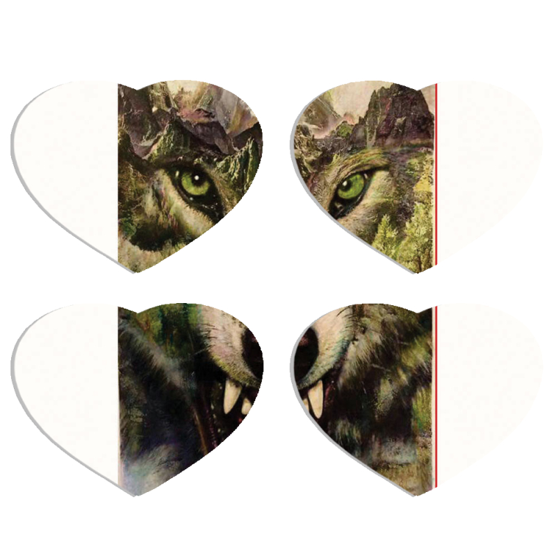 Магнитные фотопазлы Сердце 50 на 50 набор 4 штуки 