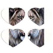 Магнитные фотопазлы Сердце 50 на 50 набор 4 штуки 