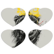 Магнитные фотопазлы Сердце 50 на 50 набор 4 штуки 