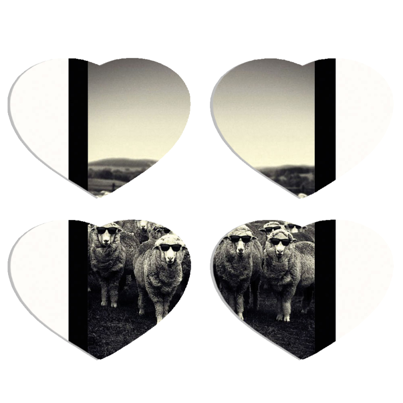 Магнитные фотопазлы Сердце 50 на 50 набор 4 штуки 