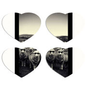 Магнитные фотопазлы Сердце 50 на 50 набор 4 штуки 