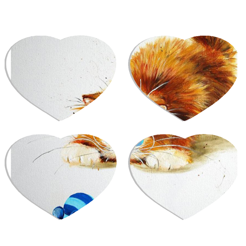 Магнитные фотопазлы Сердце 50 на 50 набор 4 штуки 