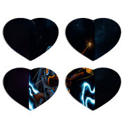 Магнитные фотопазлы Сердце 50 на 50 набор 4 штуки 