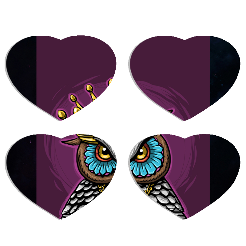 Магнитные фотопазлы Сердце 50 на 50 набор 4 штуки 