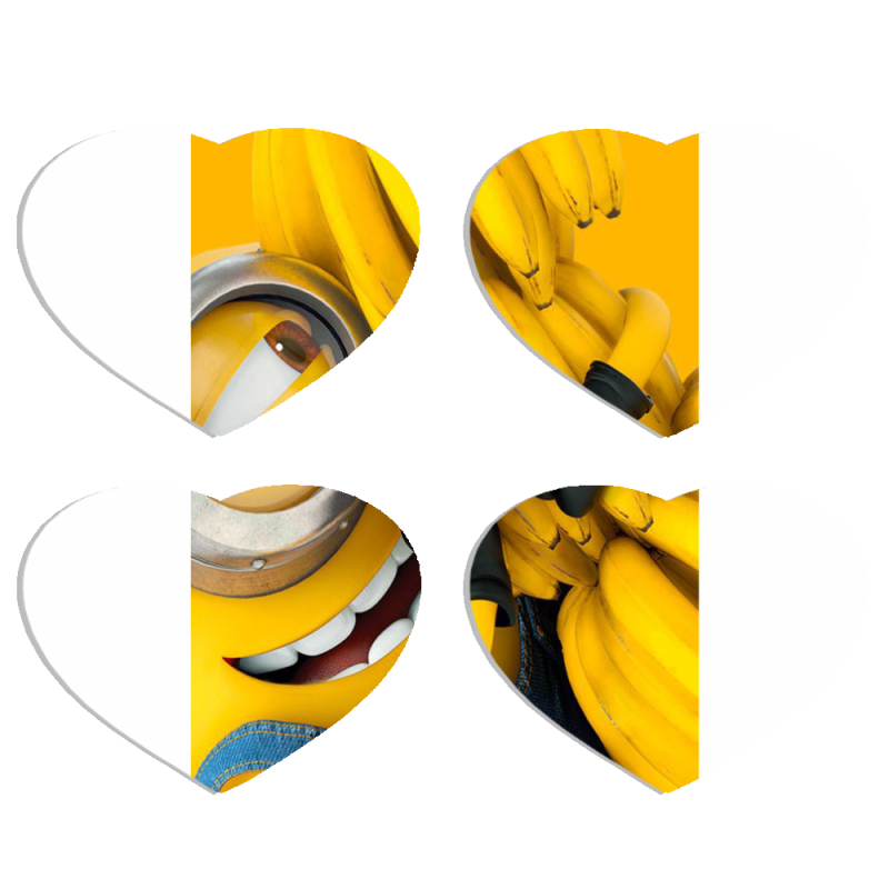 Магнитные фотопазлы Сердце 50 на 50 набор 4 штуки Миньон Стюарт