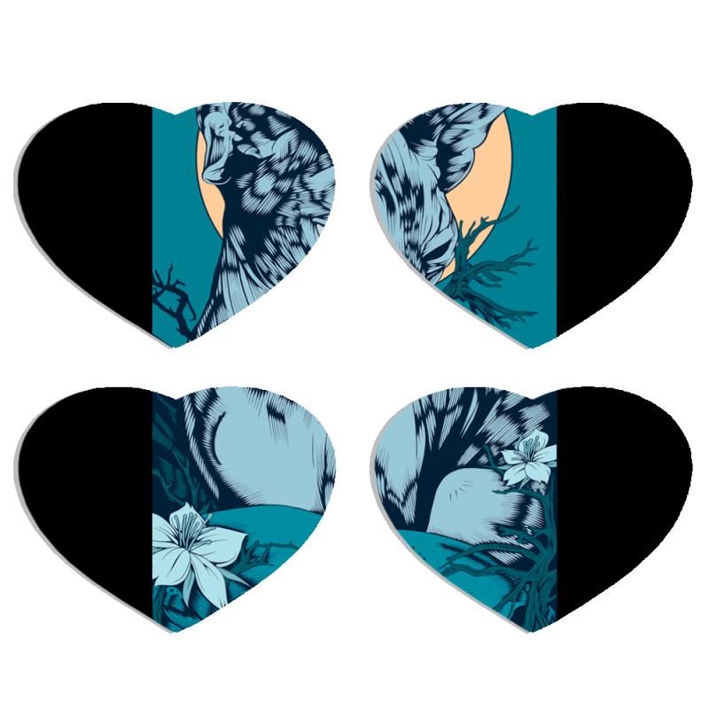 Магнитные фотопазлы Сердце 50 на 50 набор 4 штуки 