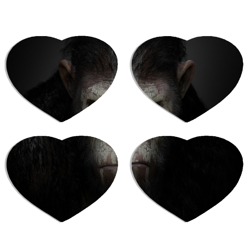 Магнитные фотопазлы Сердце 50 на 50 набор 4 штуки 