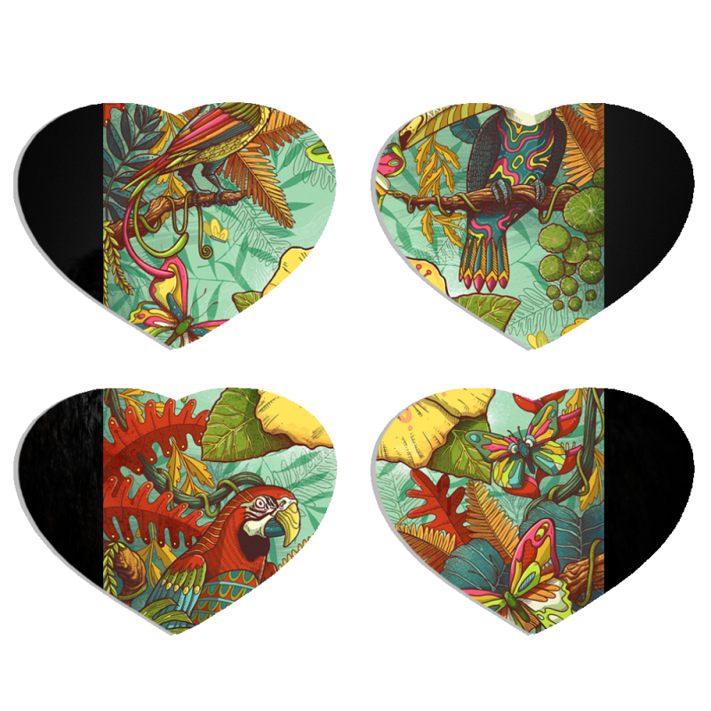 Магнитные фотопазлы Сердце 50 на 50 набор 4 штуки 