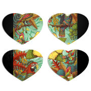 Магнитные фотопазлы Сердце 50 на 50 набор 4 штуки 