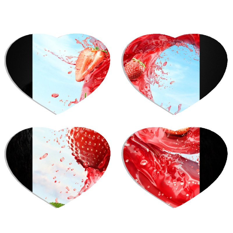 Магнитные фотопазлы Сердце 50 на 50 набор 4 штуки 