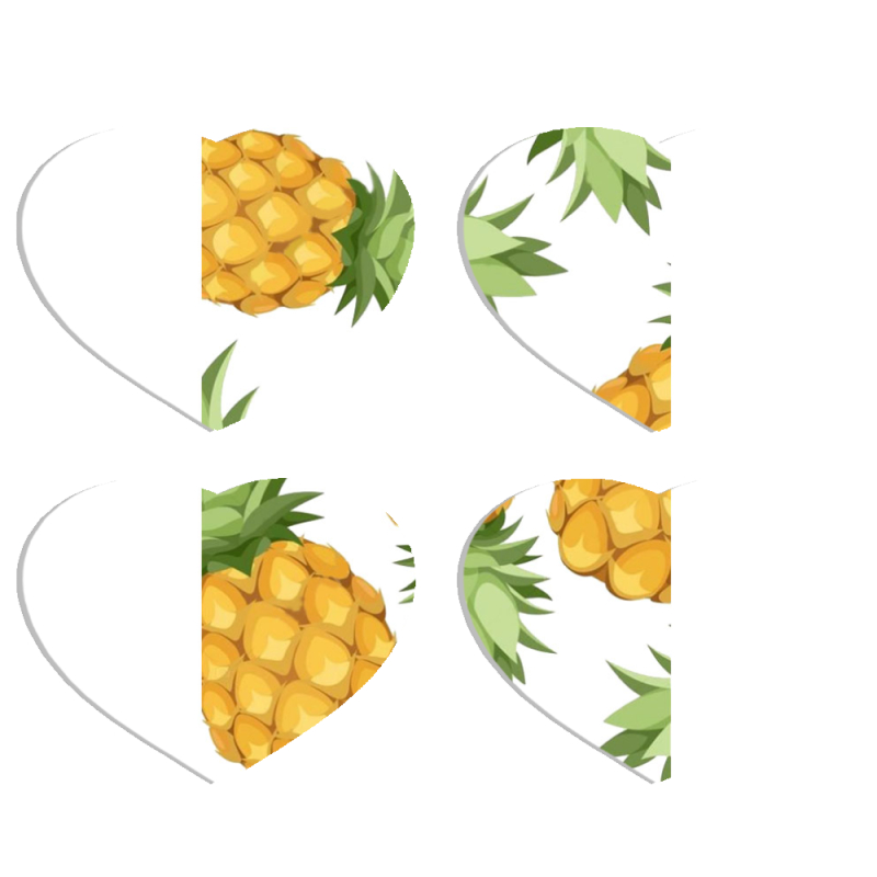 Магнитные фотопазлы Сердце 50 на 50 набор 4 штуки 