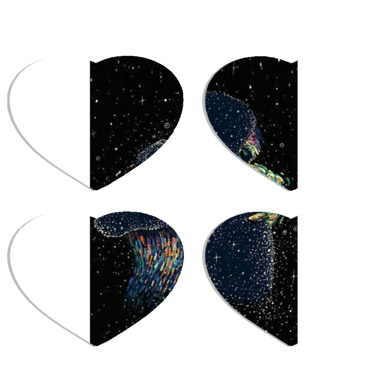 Магнитные фотопазлы Сердце 50 на 50 набор 4 штуки 