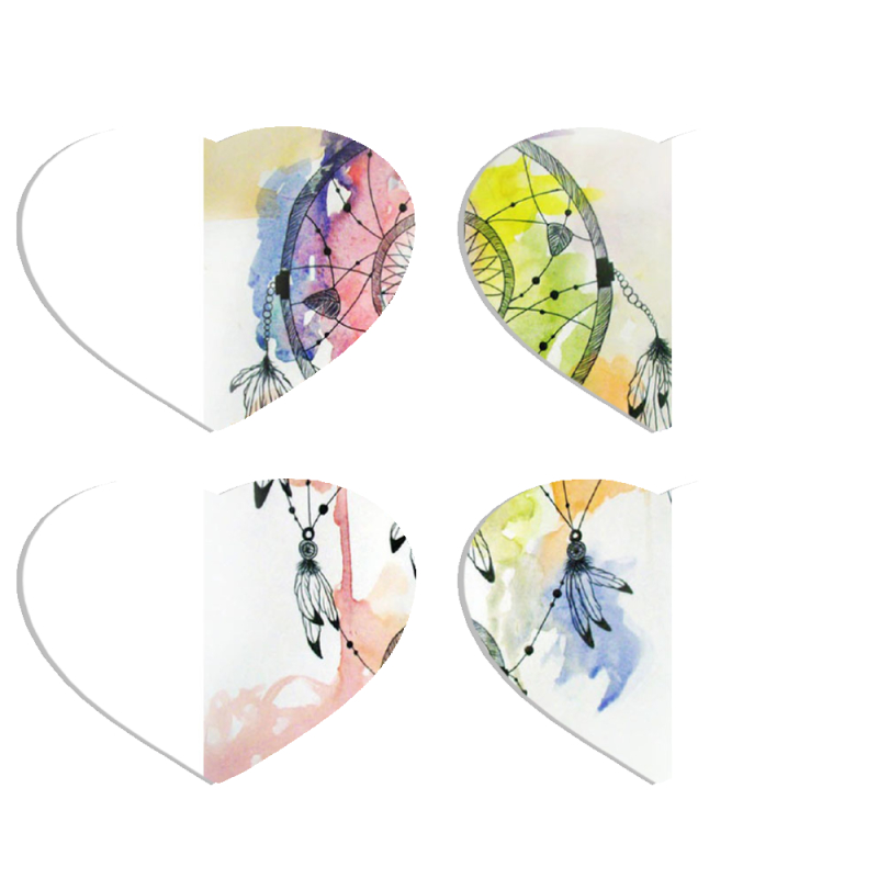 Магнитные фотопазлы Сердце 50 на 50 набор 4 штуки 