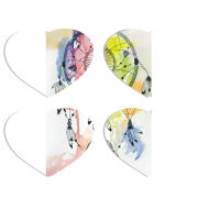 Магнитные фотопазлы Сердце 50 на 50 набор 4 штуки 