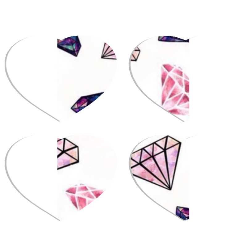 Магнитные фотопазлы Сердце 50 на 50 набор 4 штуки 