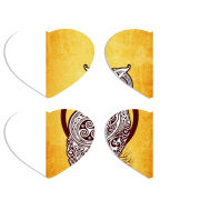 Магнитные фотопазлы Сердце 50 на 50 набор 4 штуки 