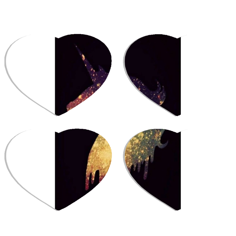 Магнитные фотопазлы Сердце 50 на 50 набор 4 штуки 