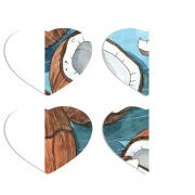 Магнитные фотопазлы Сердце 50 на 50 набор 4 штуки 