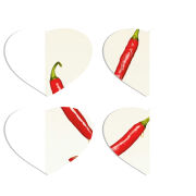 Магнитные фотопазлы Сердце 50 на 50 набор 4 штуки 