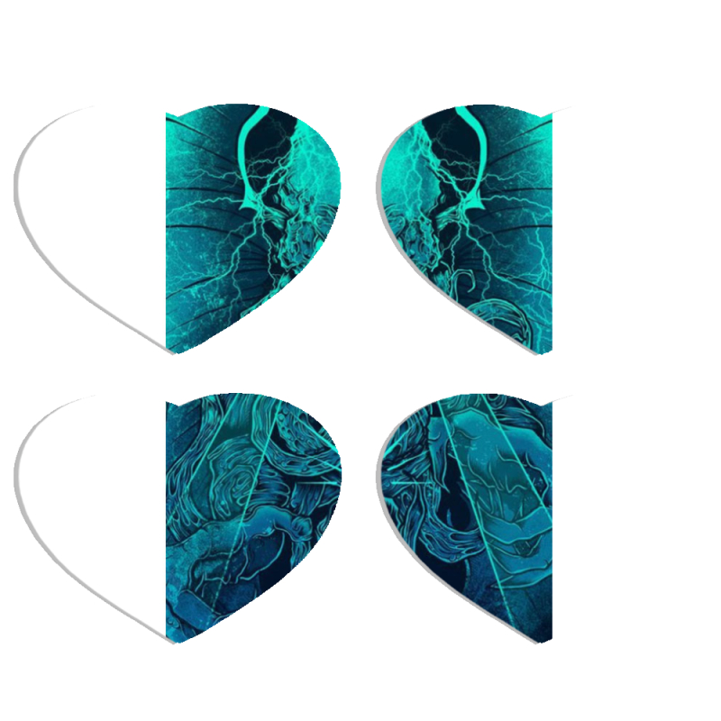 Магнитные фотопазлы Сердце 50 на 50 набор 4 штуки 