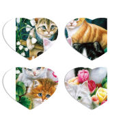 Магнитные фотопазлы Сердце 50 на 50 набор 4 штуки 