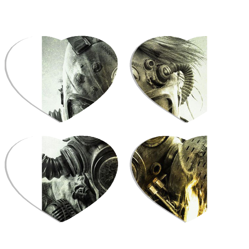 Магнитные фотопазлы Сердце 50 на 50 набор 4 штуки 