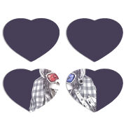 Магнитные фотопазлы Сердце 50 на 50 набор 4 штуки 