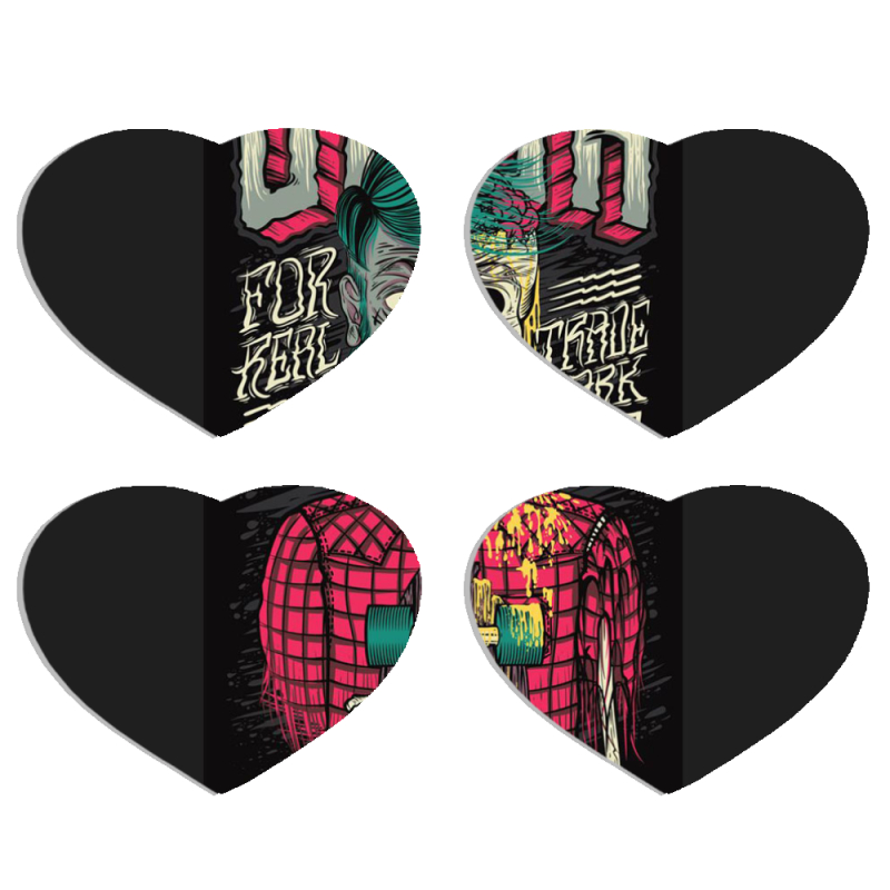 Магнитные фотопазлы Сердце 50 на 50 набор 4 штуки 