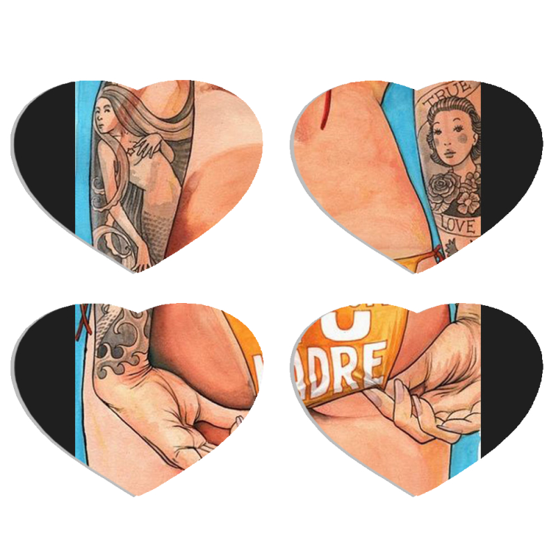 Магнитные фотопазлы Сердце 50 на 50 набор 4 штуки 