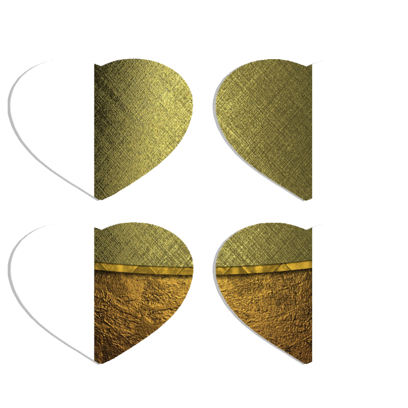 Магнитные фотопазлы Сердце 50 на 50 набор 4 штуки 