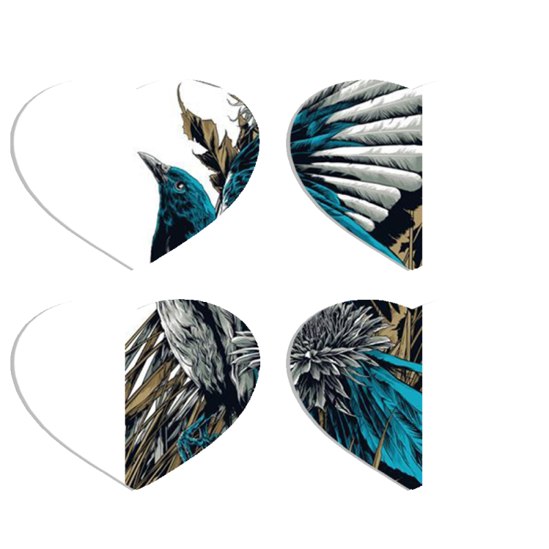 Магнитные фотопазлы Сердце 50 на 50 набор 4 штуки 