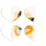 Магнитные фотопазлы Сердце 50 на 50 набор 4 штуки 