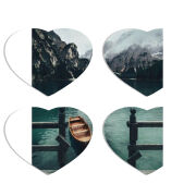 Магнитные фотопазлы Сердце 50 на 50 набор 4 штуки 