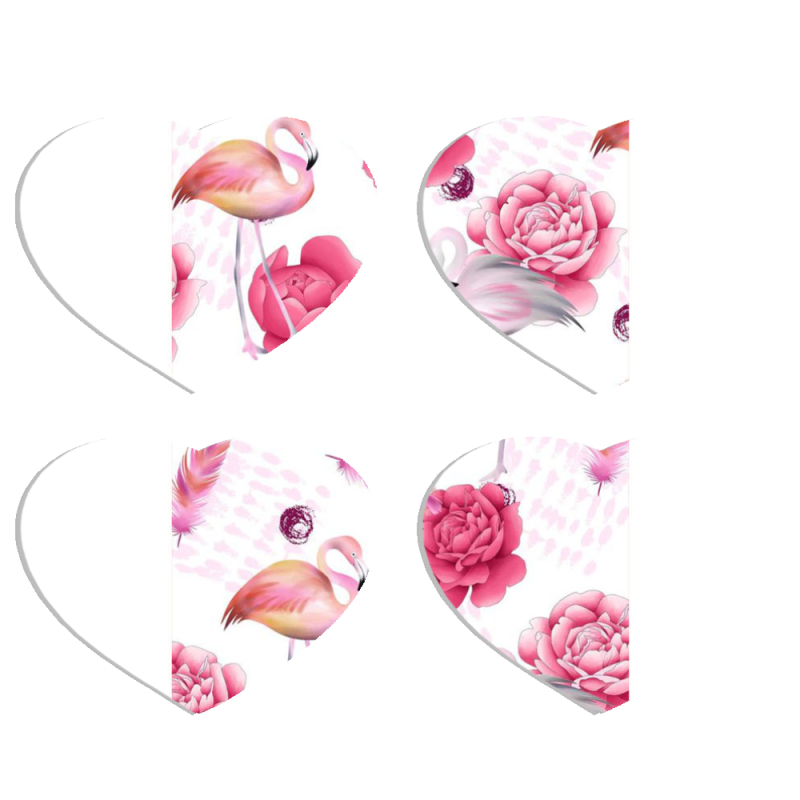 Магнитные фотопазлы Сердце 50 на 50 набор 4 штуки 