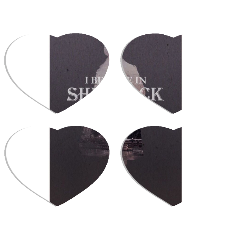 Магнитные фотопазлы Сердце 50 на 50 набор 4 штуки Sherlock