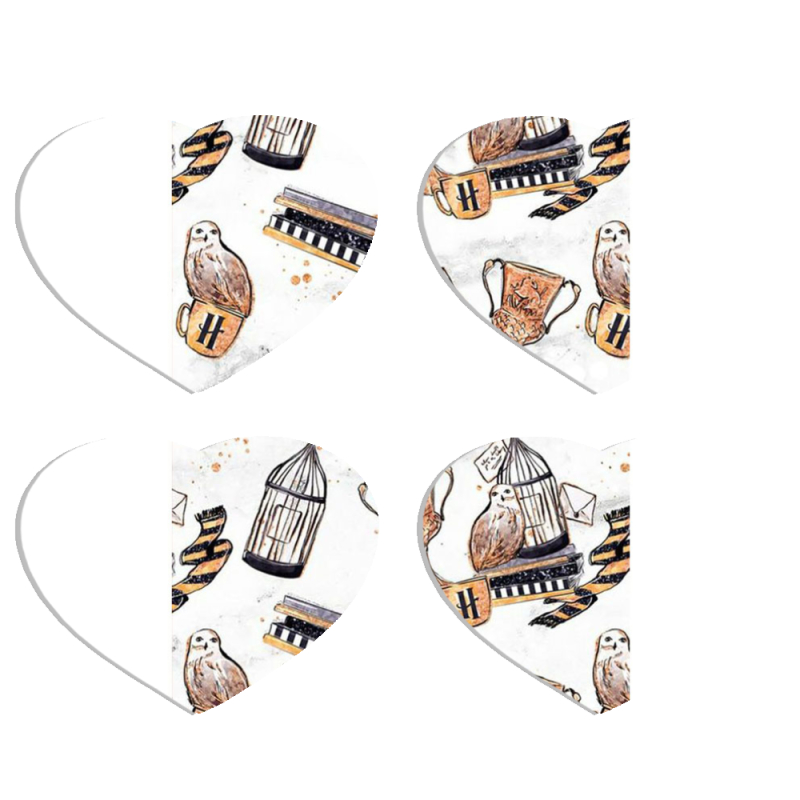 Магнитные фотопазлы Сердце 50 на 50 набор 4 штуки 