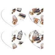 Магнитные фотопазлы Сердце 50 на 50 набор 4 штуки 