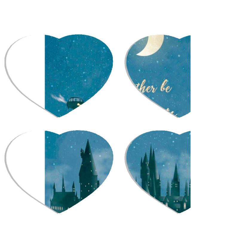 Магнитные фотопазлы Сердце 50 на 50 набор 4 штуки 