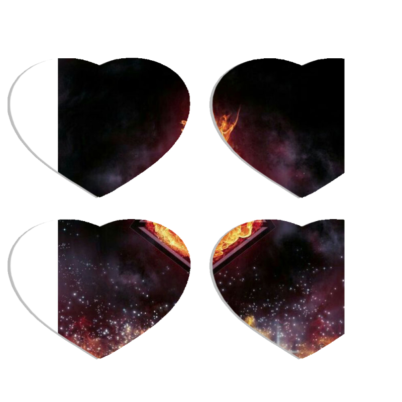 Магнитные фотопазлы Сердце 50 на 50 набор 4 штуки 