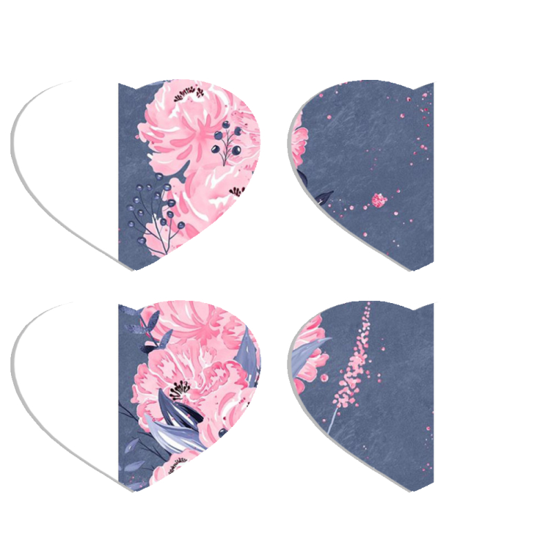 Магнитные фотопазлы Сердце 50 на 50 набор 4 штуки 