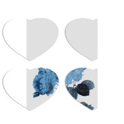 Магнитные фотопазлы Сердце 50 на 50 набор 4 штуки 