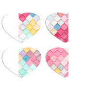 Магнитные фотопазлы Сердце 50 на 50 набор 4 штуки 