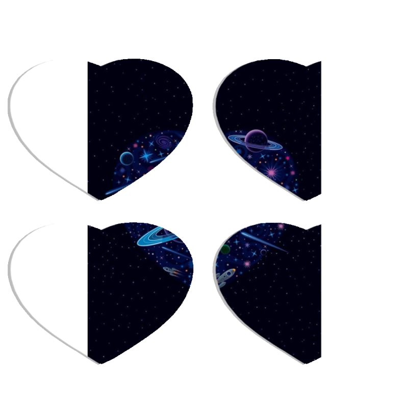 Магнитные фотопазлы Сердце 50 на 50 набор 4 штуки 