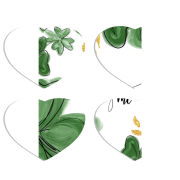 Магнитные фотопазлы Сердце 50 на 50 набор 4 штуки 