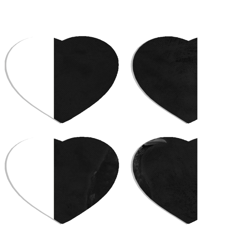 Магнитные фотопазлы Сердце 50 на 50 набор 4 штуки 