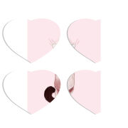 Магнитные фотопазлы Сердце 50 на 50 набор 4 штуки 