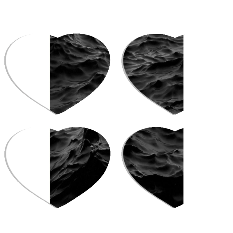 Магнитные фотопазлы Сердце 50 на 50 набор 4 штуки 