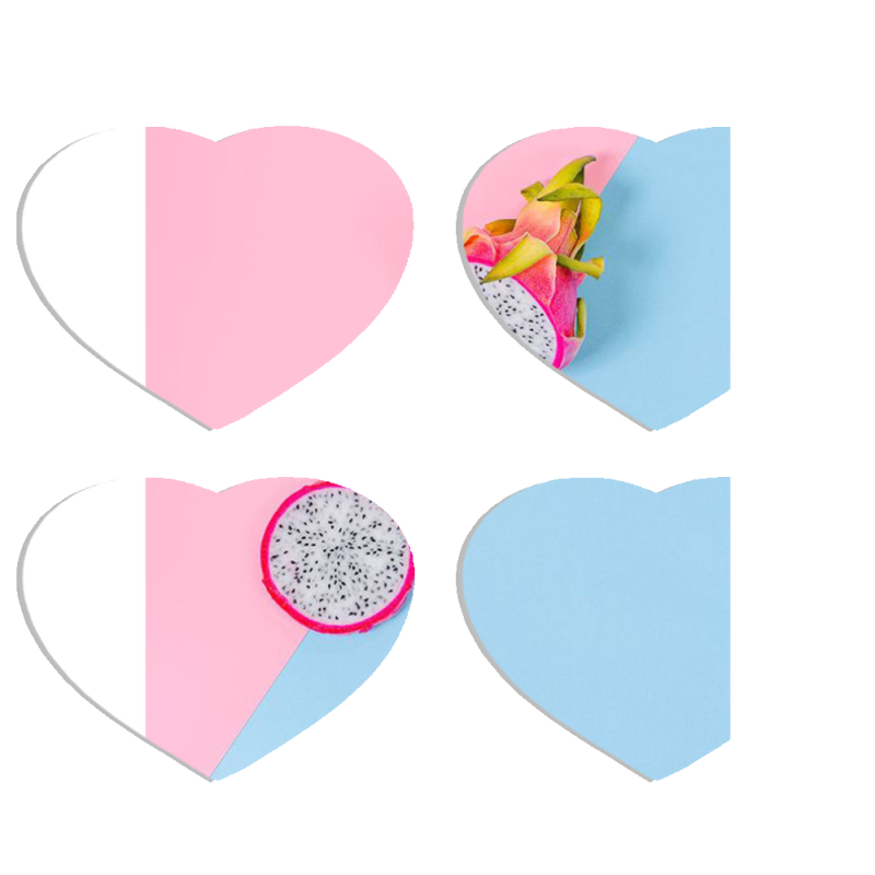 Магнитные фотопазлы Сердце 50 на 50 набор 4 штуки 