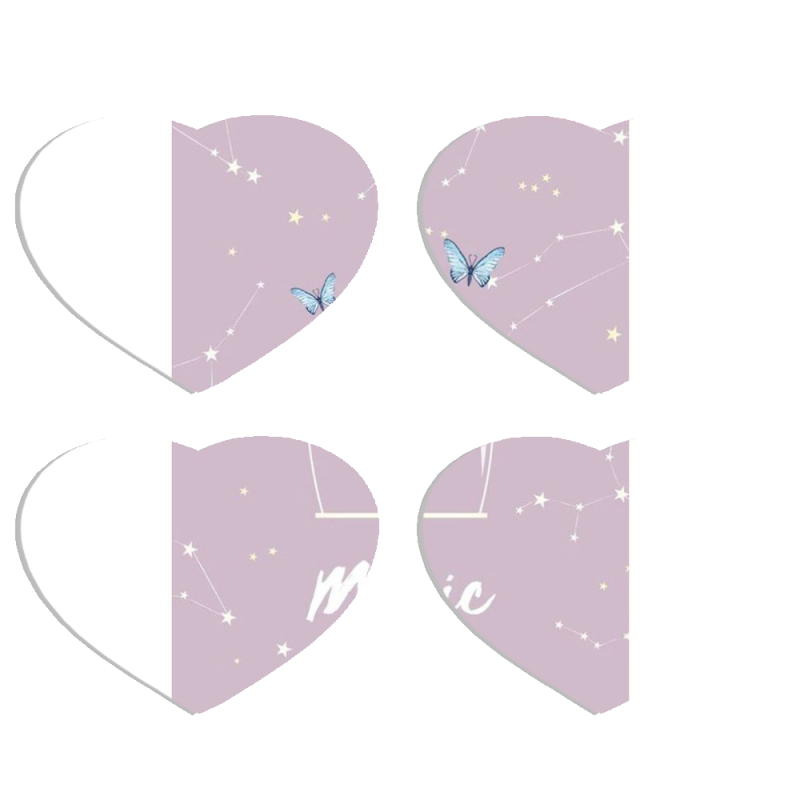 Магнитные фотопазлы Сердце 50 на 50 набор 4 штуки 